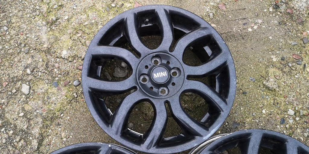 3x Alufelge 17 Zoll 7.0" 4x100 48ET Glanz Schwarz 6775801-13 6775685-13 Mini R56