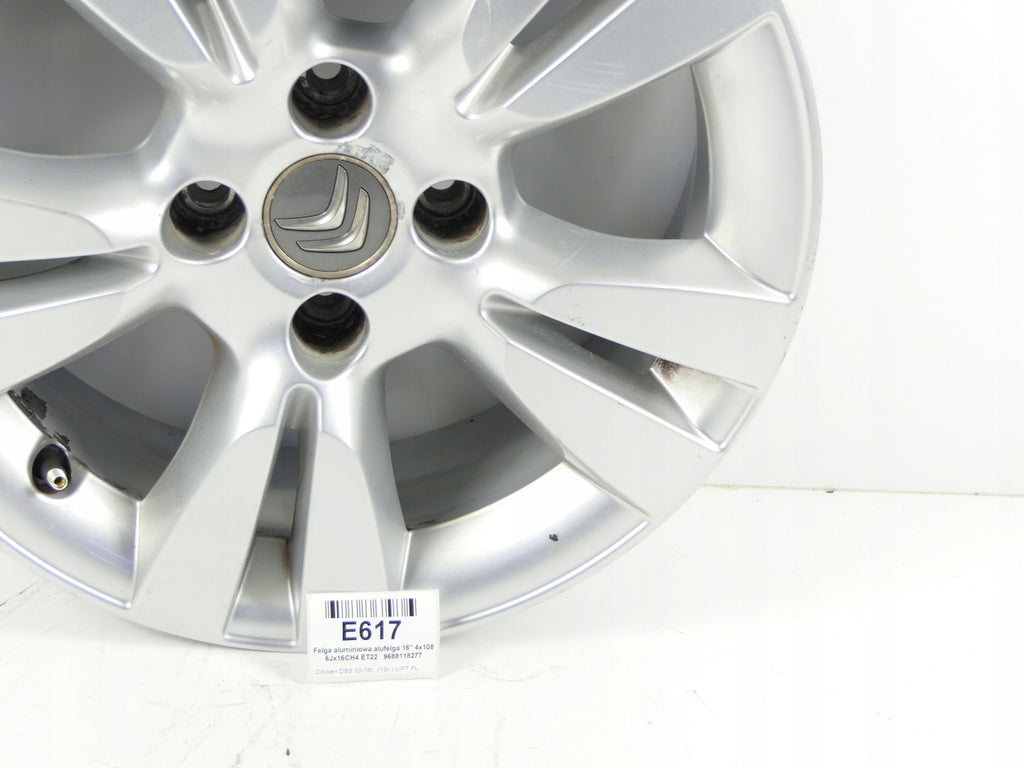 1x Alufelge 15 Zoll 6.0" 4x108 1ET 9688118277 Citroën C3 Ii Rim Wheel FEL4693199108cy