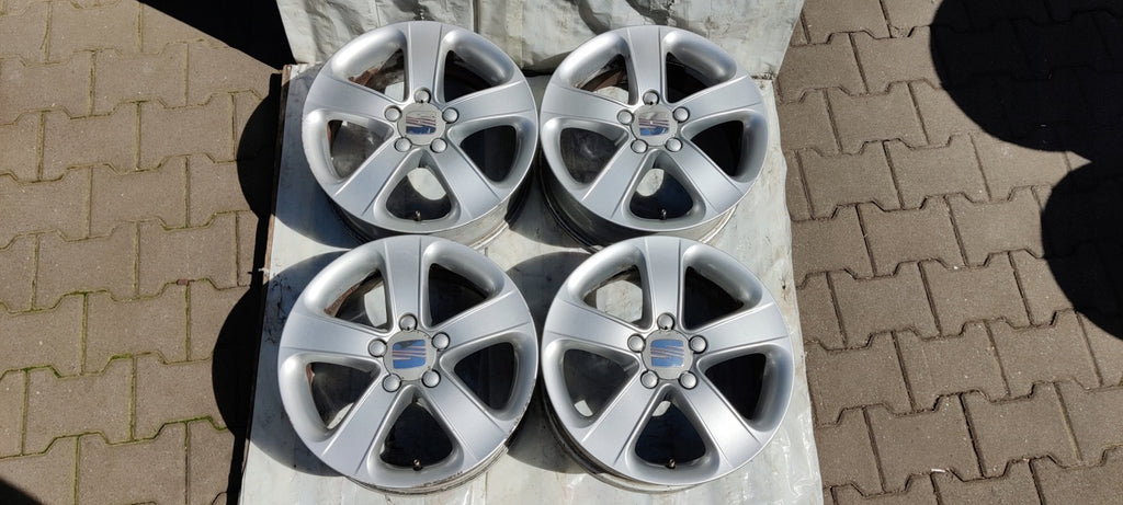 4x Alufelge 16 Zoll 6.5" 5x112 50ET 1M0601025N Seat Rim Wheel FEL6383904750os