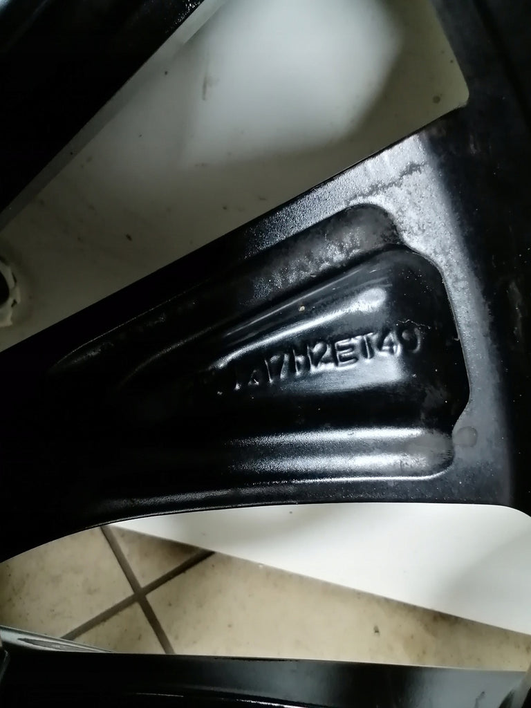 1x Alufelge 17 Zoll 7.5" 5x112 49ET Schwarz 3T0601025HD Skoda Superb Rim Wheel