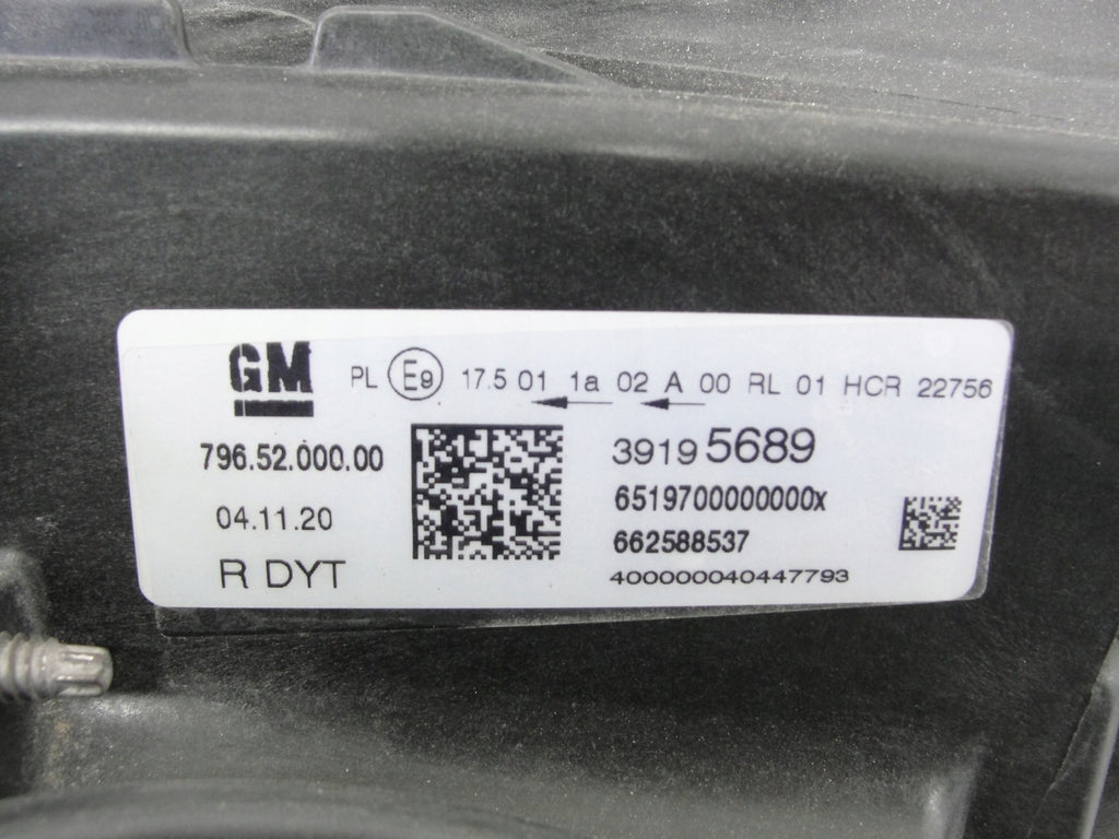 Frontscheinwerfer Opel Astra K 39195689 Full LED Rechts Scheinwerfer Headlight SCH2589556778zy