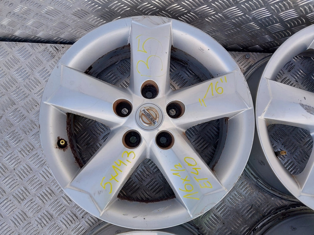 4x Alufelge 16 Zoll 6.5" 5x114.3 40ET N31601 Nissan Qashqai I J10 Rim Wheel FEL7954472145jw