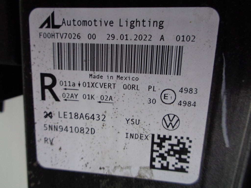 Frontscheinwerfer VW Tiguan 5NN941082D Full LED Rechts Scheinwerfer Headlight SCH8368885959vj