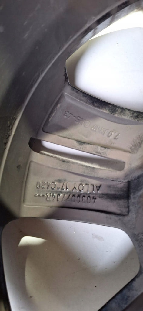 1x Alufelge 17 Zoll 7.5" 5x112 52ET Glanz Silber A2464010800 Mercedes-Benz W246 FEL7716512976dx