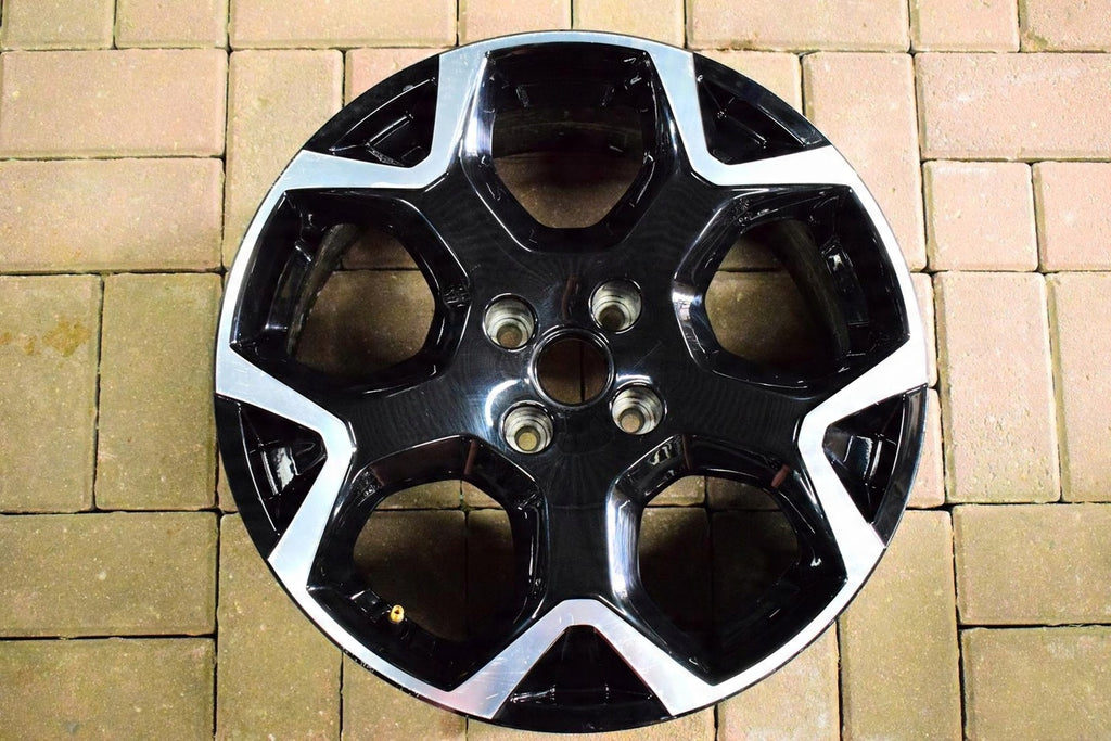 1x Alufelge 18 Zoll 7.0" 4x108 35ET Glanz Schwarz 00128-RR Opel Crossland X