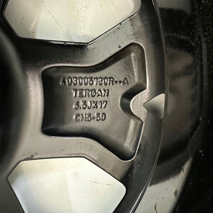 4x Alufelge 17 Zoll 6.5" 5x114.3 50ET Glanz Schwarz 403005180R Renault Rim Wheel FEL9395714729jt
