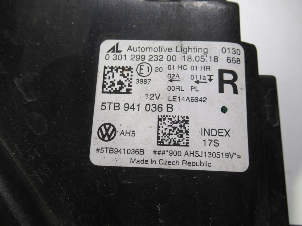 Frontscheinwerfer VW Polo 6r Touran 5TB941036 LED Rechts Scheinwerfer Headlight
