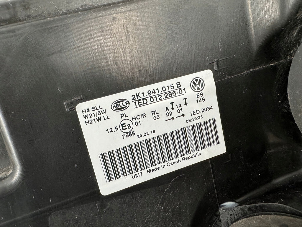 Frontscheinwerfer VW Caddy 2K1941015 1ED012286-01 Links Scheinwerfer Headlight SCH1168169532up