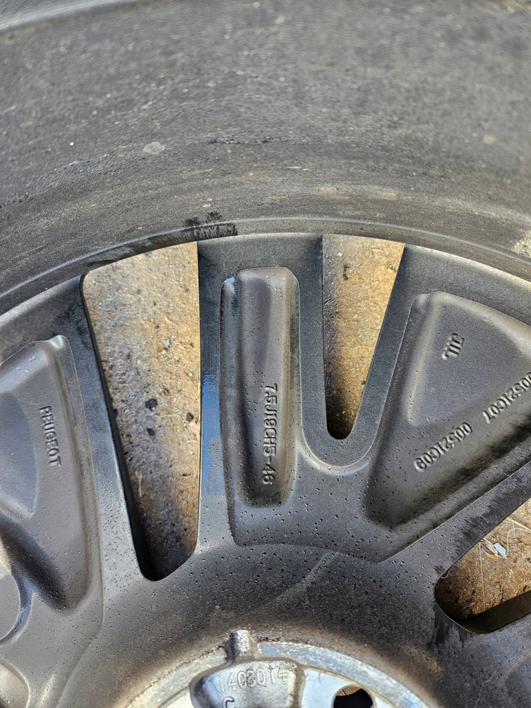 1x Alufelge 19 Zoll 7.5" 5x108 46ET Matt Graphit 9847147180 Peugeot 5008 FEL5843048712vn