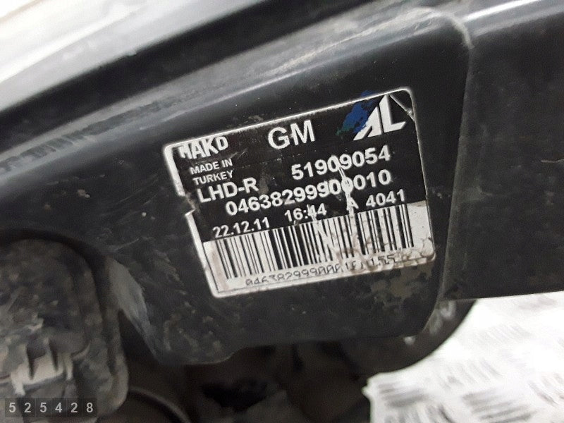 Frontscheinwerfer Opel Combo 51909054 Rechts Scheinwerfer Headlight SCH1209939381sn