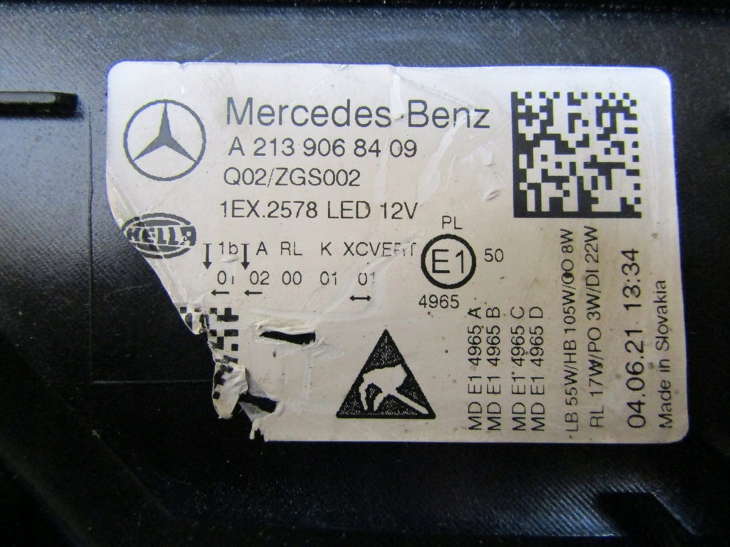 Frontscheinwerfer Mercedes-Benz W213 A2139068409 LED Rechts Headlight SCH1458985038cm