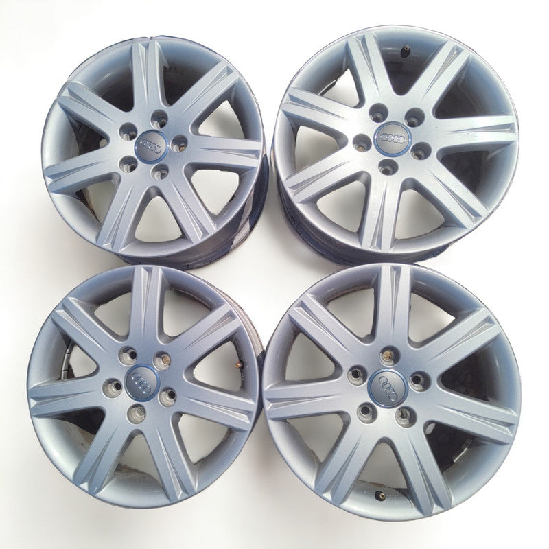 4x Alufelge 16 Zoll 6.0" 5x112 50ET Glanz Silber 8P0071496666 Audi A3 Rim Wheel