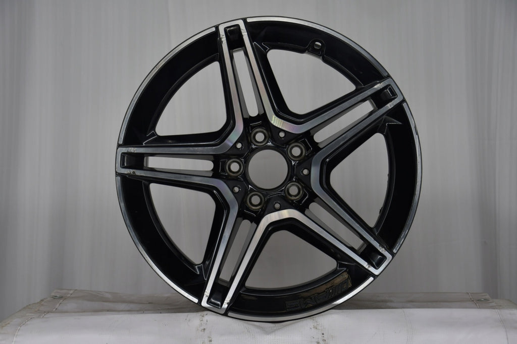 1x Alufelge 18 Zoll 9.0" 5x112 49ET Glanz Schwarz A2134016400 Mercedes-Benz Amg FEL9073714214ae
