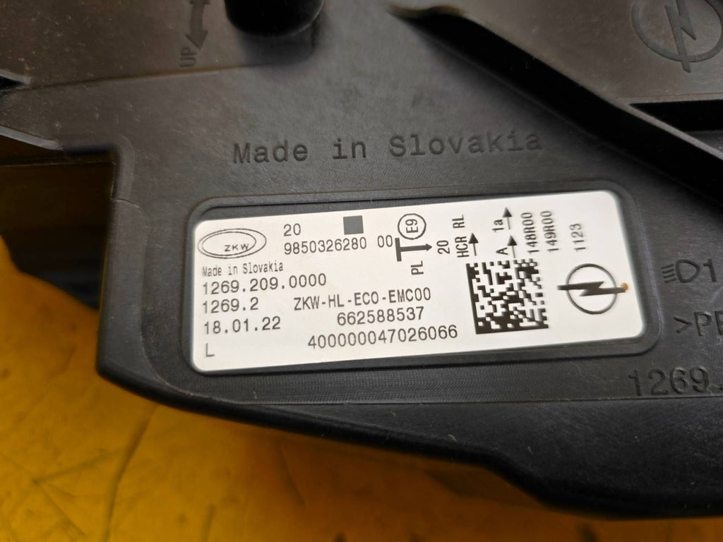 Frontscheinwerfer Opel Astra L 9850326280 LED Links Scheinwerfer Headlight SCH6240293926qu