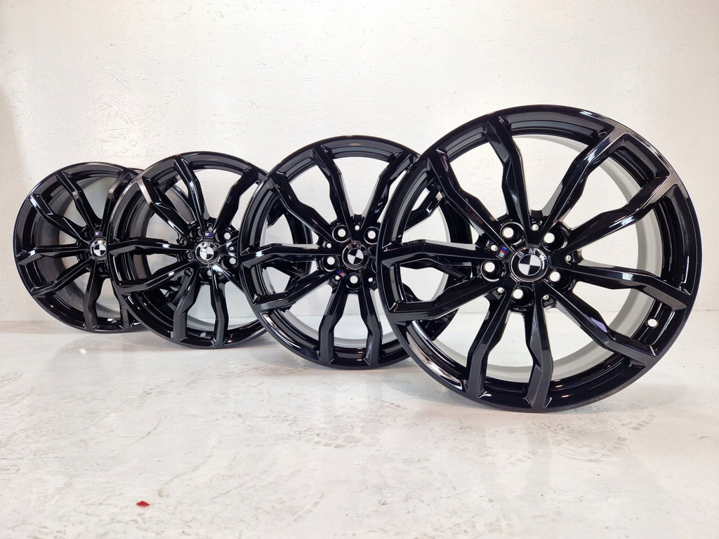 4x Alufelge 18 Zoll 6.5" 5x112 41ET Glanz Schwarz 6877550 BMW Rim Wheel FEL6337994266cf