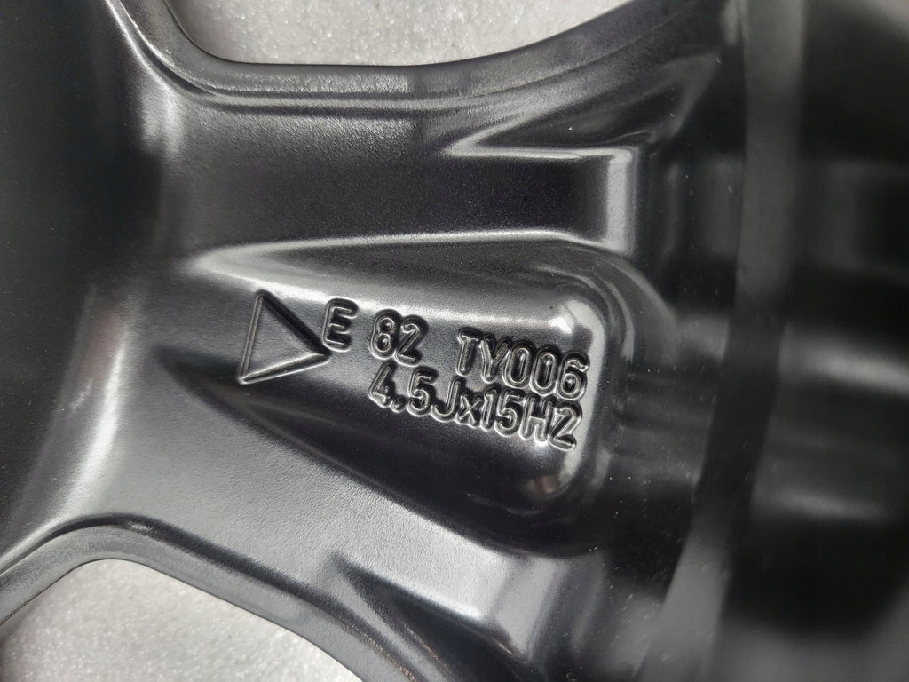 1x Alufelge 14 Zoll 4.5" 4x100 35ET Glanz Schwarz PZ493-90672 Toyota Aygo FEL3496411818zk
