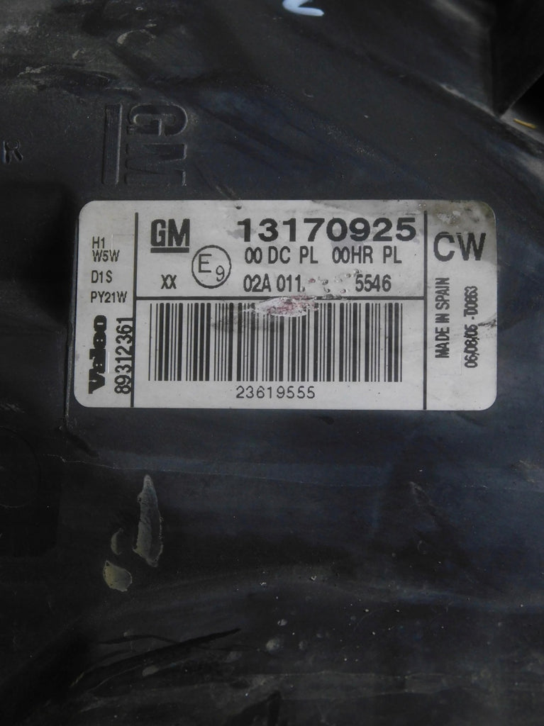 Frontscheinwerfer Opel Vectra C 13170925 Xenon Rechts Scheinwerfer Headlight SCH3508731994qi