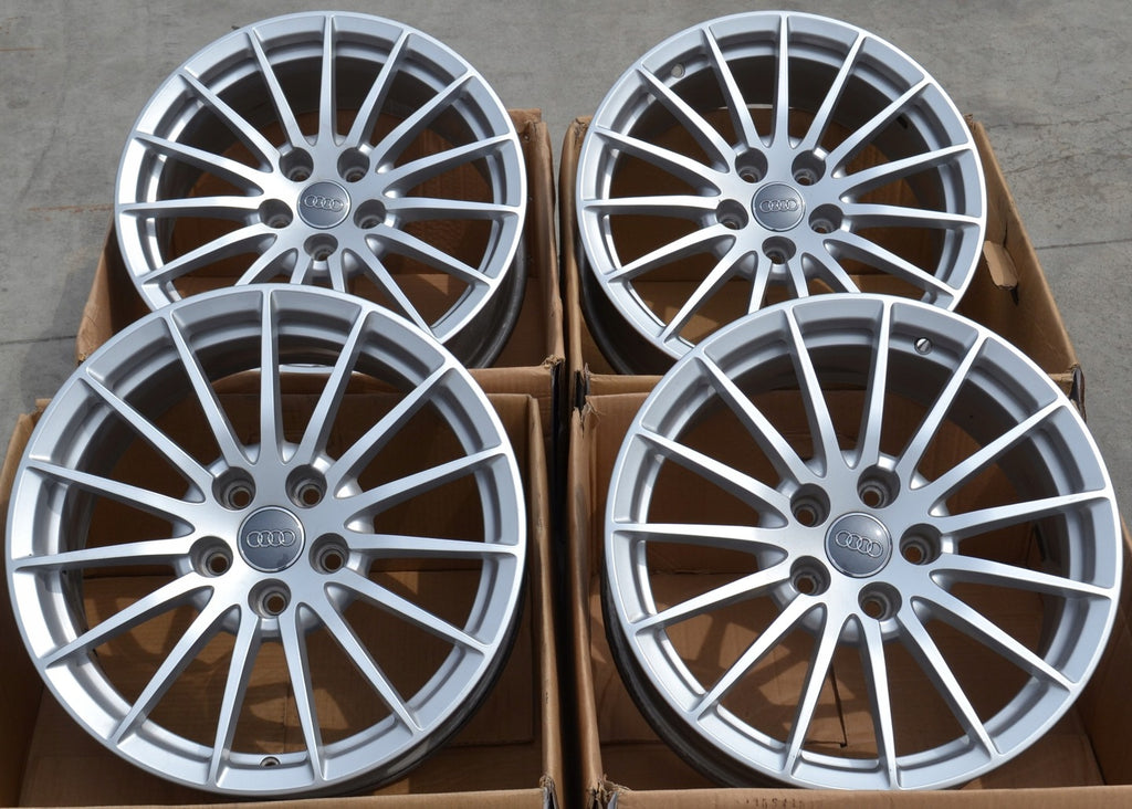 4x Alufelge 17 Zoll 7.5" 5x112 29ET Glanz Silber 8W0601025AE Audi A5 A4