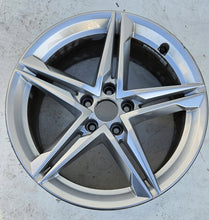 Load image into Gallery viewer, 2x Alufelge 18 Zoll 8.0&quot; 5x112 40ET Glanz Silber 8W0601025 Audi A5 A4 Rim Wheel