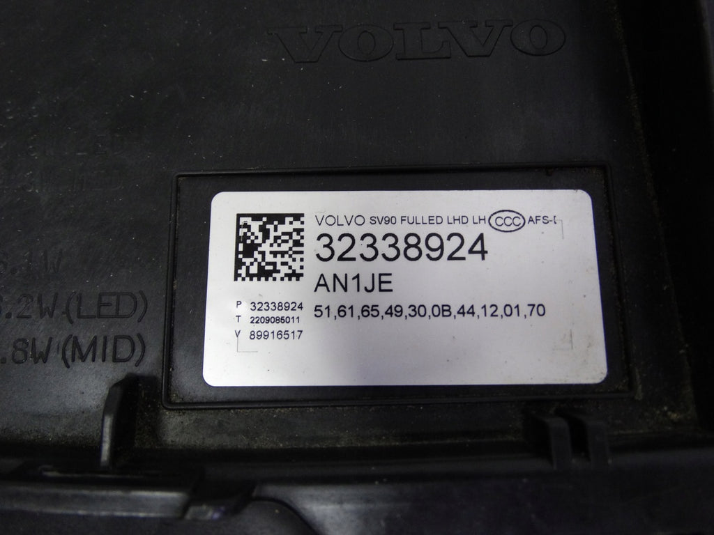Frontscheinwerfer Volvo S90 V90 32338924 LED Links Scheinwerfer Headlight SCH2524150497cw