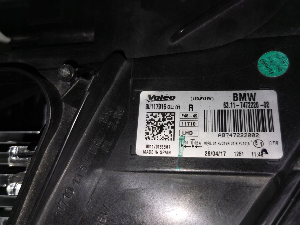 Frontscheinwerfer BMW X1 F48 Full LED Rechts Scheinwerfer Headlight SCH2379270421go