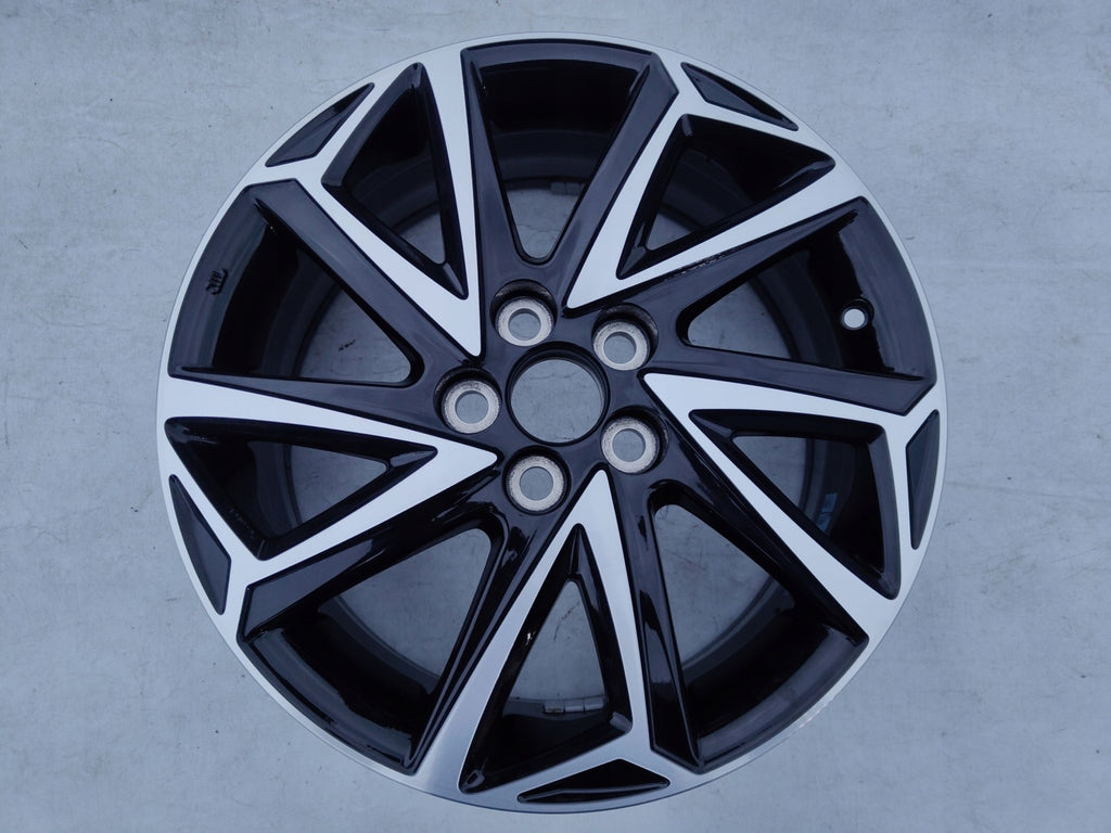1x Alufelge 16 Zoll 6.0" 5x100 50ET Glanz Schwarz PW457-0D004 Toyota Yaris FEL3800520828ad