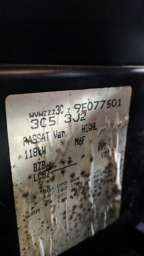 Motor VW Passat BZB 1.8 TSI 160PS 118kW 200TKm 2007 Benzin Engine Unkomplett