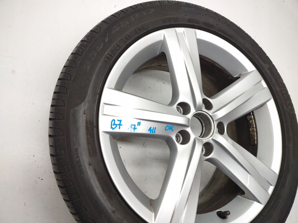 1x Alufelge 17 Zoll 7.5" 5x112 47ET 3AA601025E VW Scirocco Passat B7 Rim Wheel FEL3791654076ph