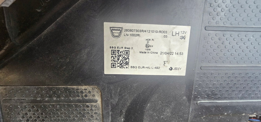 Frontscheinwerfer Dacia Spring 260607303R Ein Stück (Rechts oder Links)