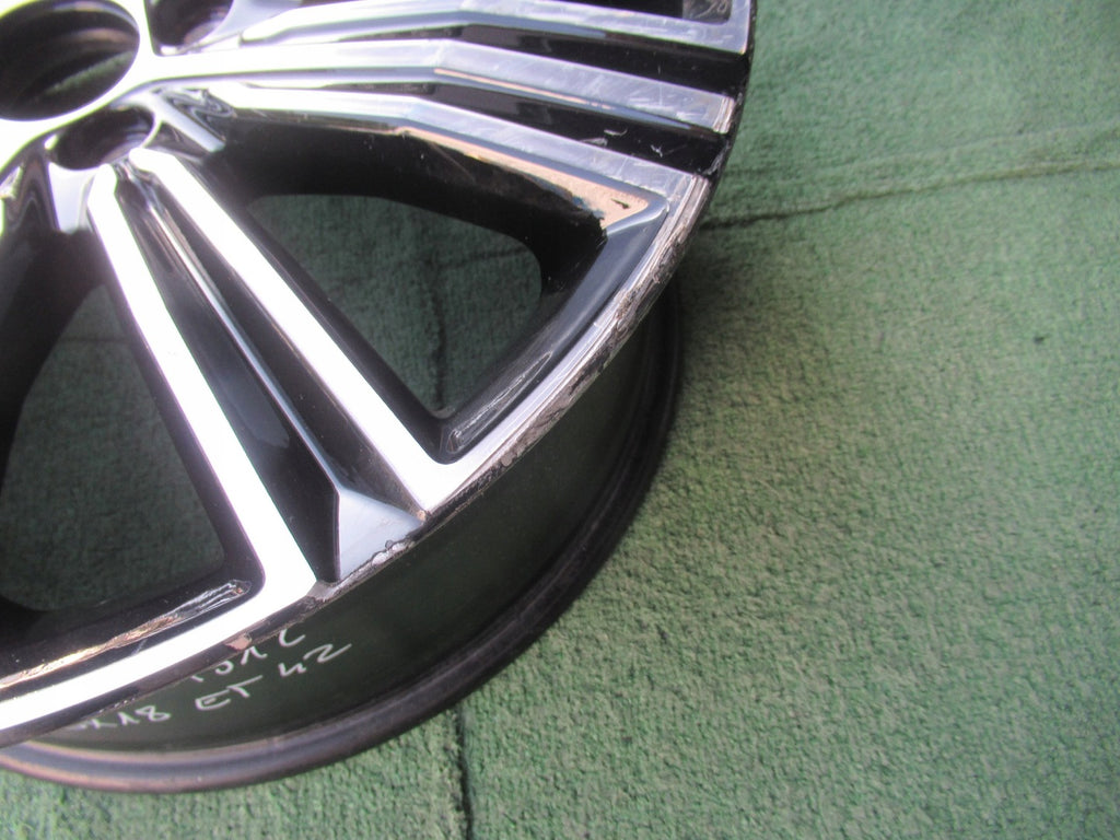 1x Alufelge 18 Zoll 8.0" 5x108 42ET Glanz Schwarz 31471312 Volvo S60 V60