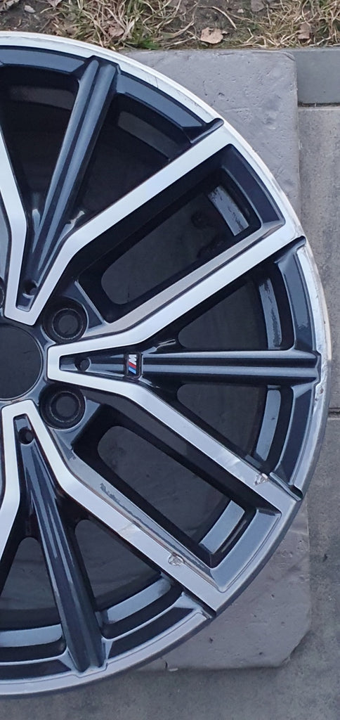 1x Alufelge 18 Zoll 7.5" 5x112 50ET Glanz Schwarz 6891179 BMW 2 F45 U06 F46 Mg FEL4110648102gp
