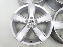 Laden Sie das Bild in den Galerie-Viewer, 4x Alufelge 17 Zoll 6.5" 5x112 41ET Glanz Silber 3G0071497B VW Tiguan Golf I FEL9262605591si