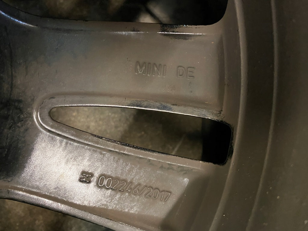 1x Alufelge 17 Zoll 7.0" 5x112 54ET Glanz Schwarz 6866366 Mini Rim Wheel FEL2401138797ar