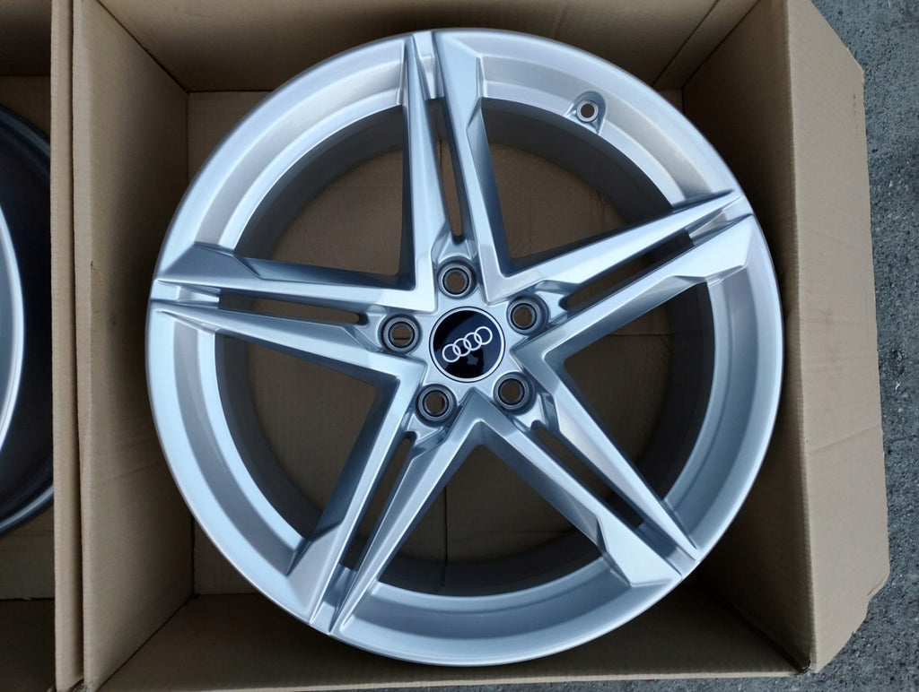 4x Alufelge 18 Zoll 8.0" 5x112 40ET Glanz Silber 8W0601025HM Audi B8 Rim Wheel FEL8877621225nu