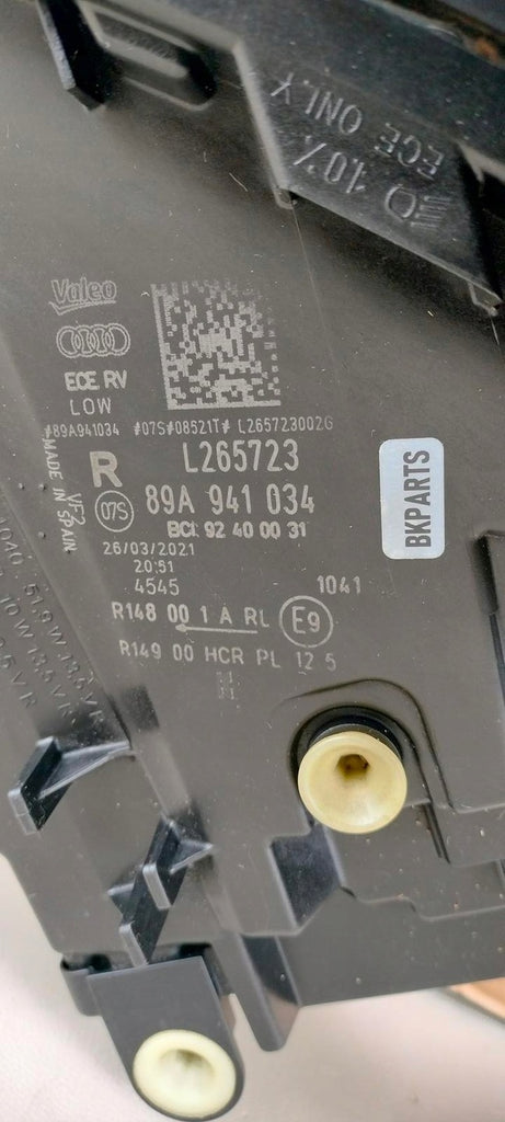 Frontscheinwerfer Audi E-Tron 89A941034 Full LED Rechts Scheinwerfer Headlight SCH3257769460pq