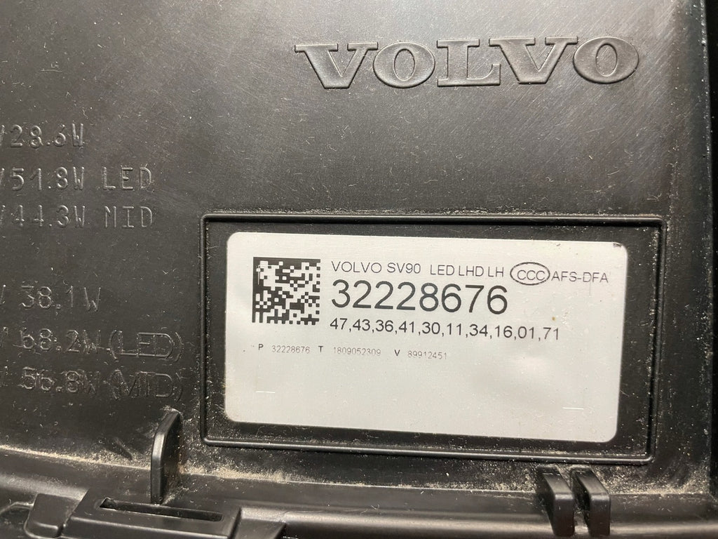 Frontscheinwerfer Volvo S90 V90 32228676 Full LED Links Scheinwerfer Headlight SCH5606365005wc