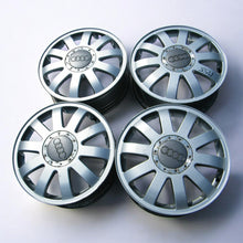 Laden Sie das Bild in den Galerie-Viewer, 4x Alufelge 16 Zoll 6.0&quot; 5x112 40ET Glanz Silber 8T0601025B Audi B6 B7 Rim Wheel