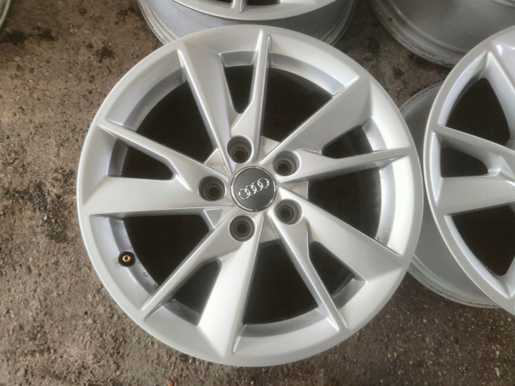 4x Alufelge 16 Zoll 7.0" 5x112 35ET Glanz Silber 8W0601025 Audi A4 B8 Rim Wheel FEL4616345222dx