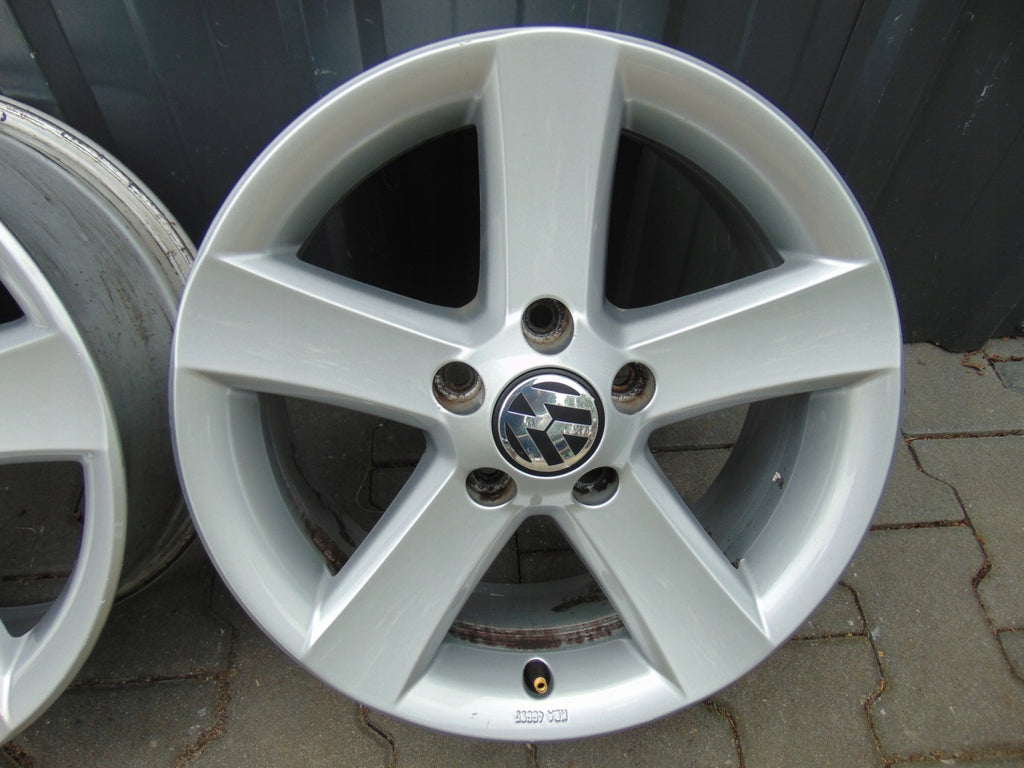 4x Alufelge 16 Zoll 6.5" 5x112 33ET Silber 5N0071466 VW Tiguan Rim Wheel FEL1589070482rd