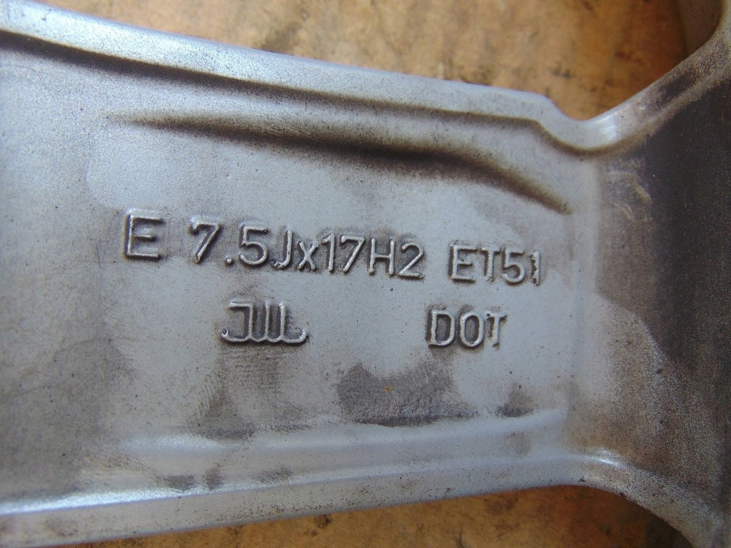 1x Alufelge 17 Zoll 7.5" 5x112 51ET Glanz 8V0601025CT Audi A3 Rim Wheel FEL9567778719fk