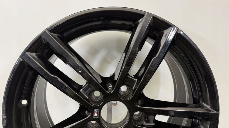 1x Alufelge 18 Zoll 7.5" 5x120 45ET Glanz Schwarz 8074185 BMW 1 Rim Wheel FEL6129927259wp