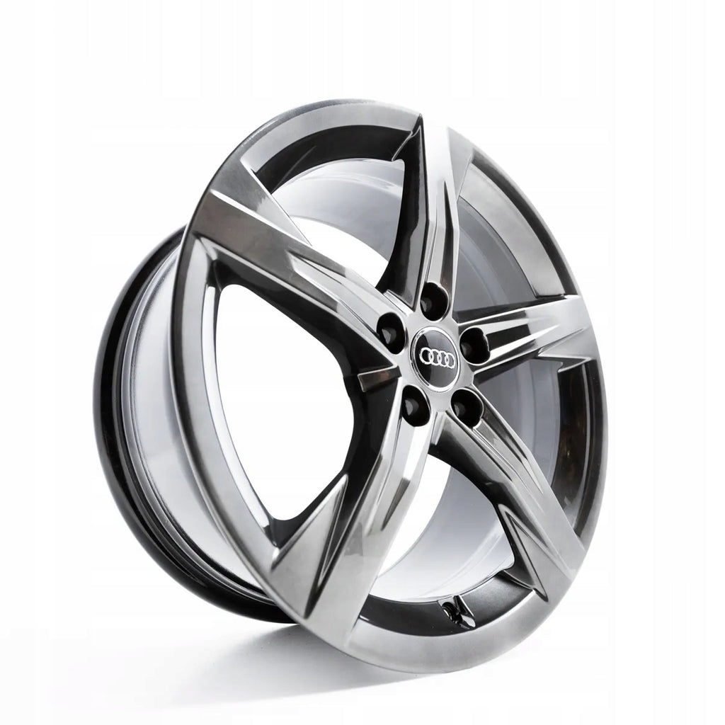 4x Alufelge 18 Zoll 8.0" 5x112 39ET Glanz Silber 80A601025BE Audi Rim Wheel FEL2287009233de