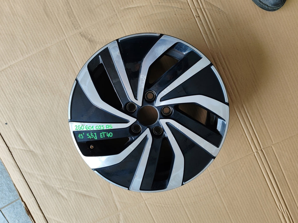 1x Alufelge 15 Zoll 5.5" 5x112 40ET 2G0601025AS VW Polo Rim Wheel FEL1154157524sc