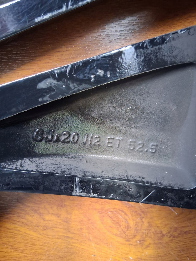 1x Alufelge 20 Zoll 8.0" 5x108 52 5ET Glanz Schwarz 32358599 Volvo Xc60 Ii FEL5195109560cr
