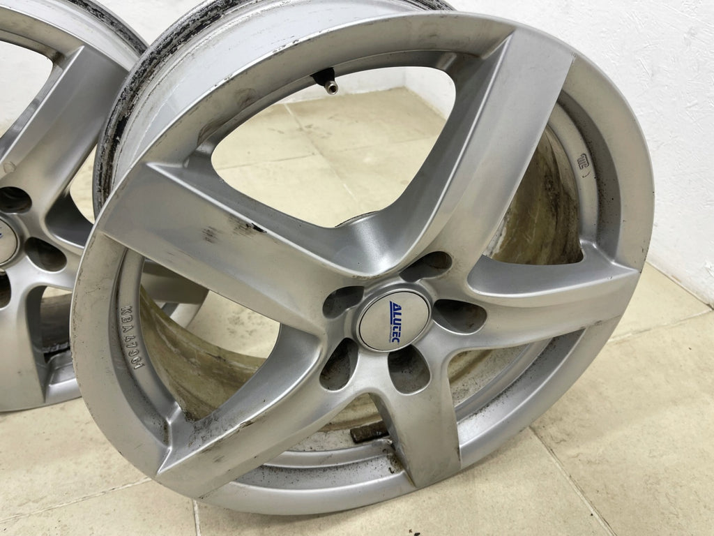4x Alufelge 18 Zoll 8.0" 5x112 52ET Glanz Silber KBA47961 Audi Q7 Touareg FEL5122605755rz