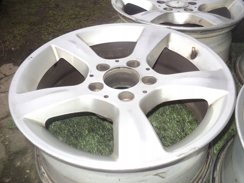4x Alufelge 16 Zoll 7.0" 5x112 31ET Glanz Weiß Mercedes-Benz Rim Wheel FEL8704107803nh