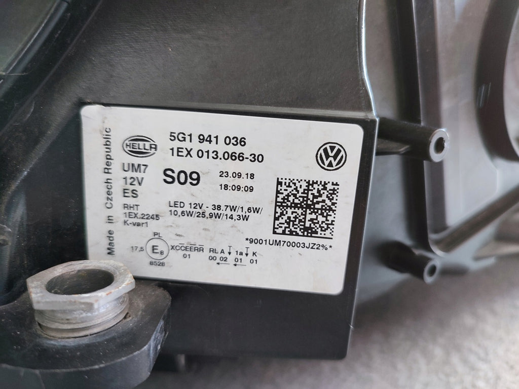 Frontscheinwerfer VW Golf VII 5G1941036 LED Rechts Scheinwerfer Headlight SCH2855069643ac