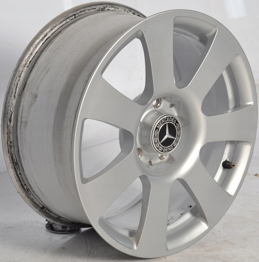 4x Alufelge 17 Zoll 8.0" 5x112 43ET Glanz Silber A2214010202 Mercedes-Benz Viano FEL7852057166xw