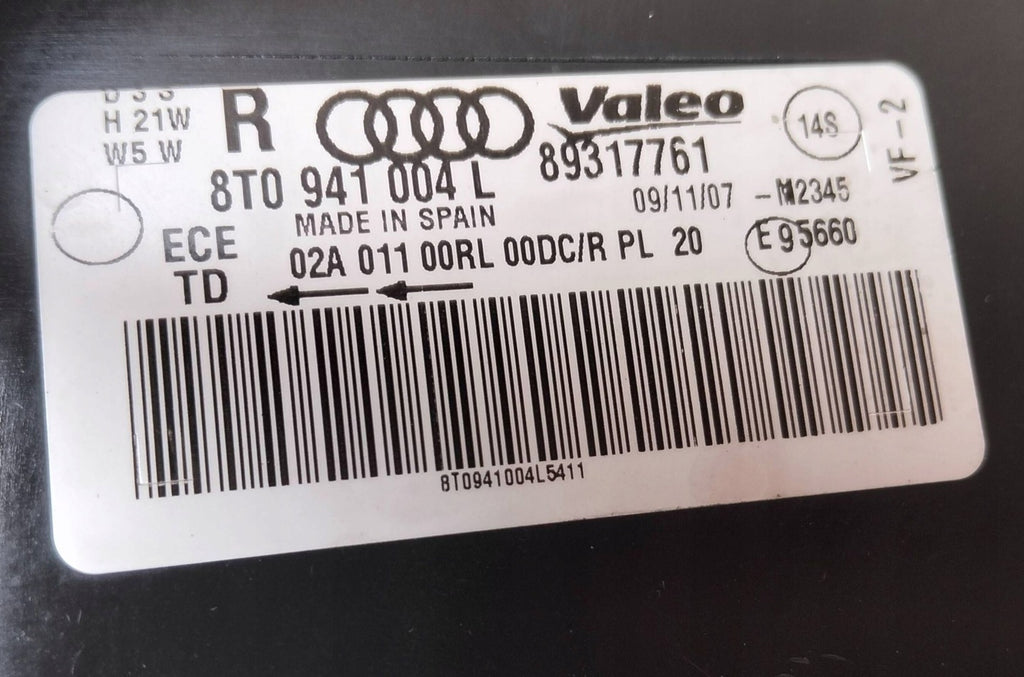 Frontscheinwerfer Audi A5 8T0941004L Rechts Scheinwerfer Headlight SCH4827781071tr