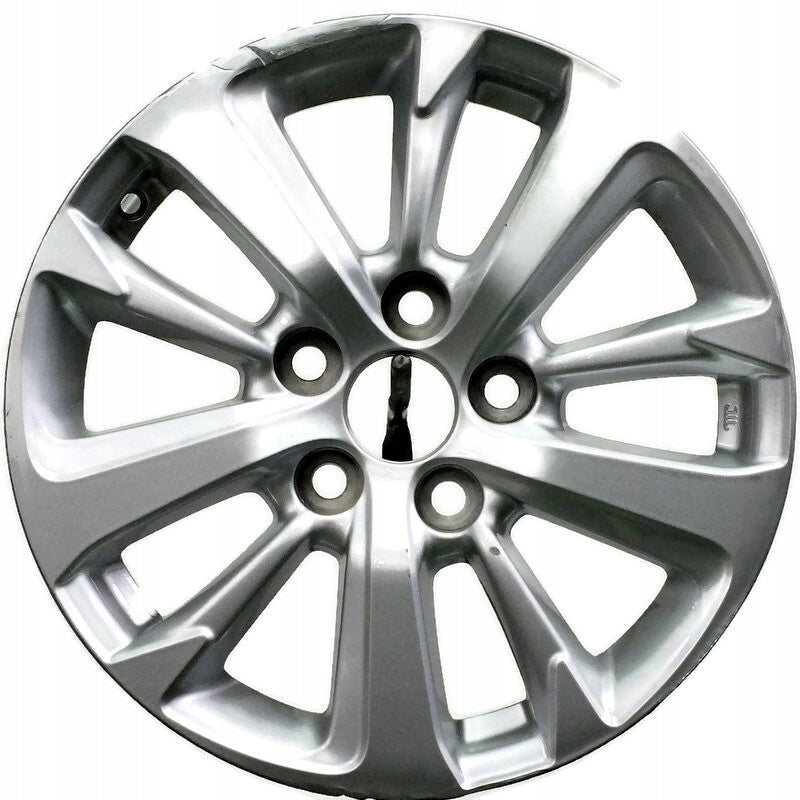 1x Alufelge 16 Zoll 6.5" 5x114.3 45ET Glanz Silber Toyota Rim Wheel